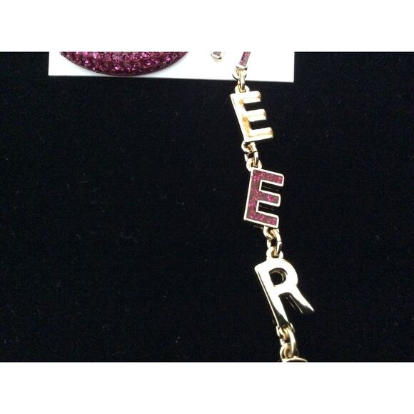 BETSEY JOHNSON RED LIPS CHEERS MISMATCH EARRINGS CELEBRATION NEW YEARS BLING - Picture 4 of 10